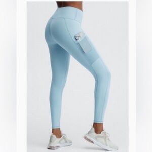 Light Blue High-Waisted Leggings